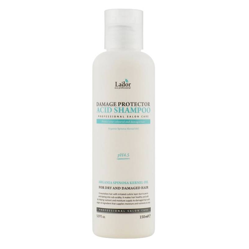 Безлужний шампунь для волосся Lador Damage Protector Acid Shampoo, 150мл (11.2026) - Зображення 6