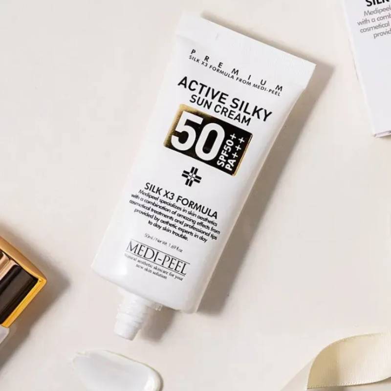 Сонцезахисний крем для обличчя Medi-Peel Active Silky Sun Cream SPF 50+, 50мл