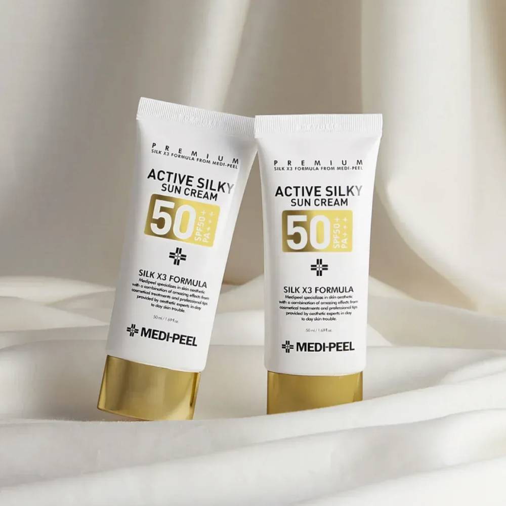 Сонцезахисний крем для обличчя Medi-Peel Active Silky Sun Cream SPF 50+, 50мл - Зображення 3