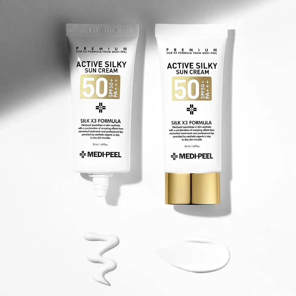 Сонцезахисний крем для обличчя Medi-Peel Active Silky Sun Cream SPF 50+, 50мл - Зображення 4