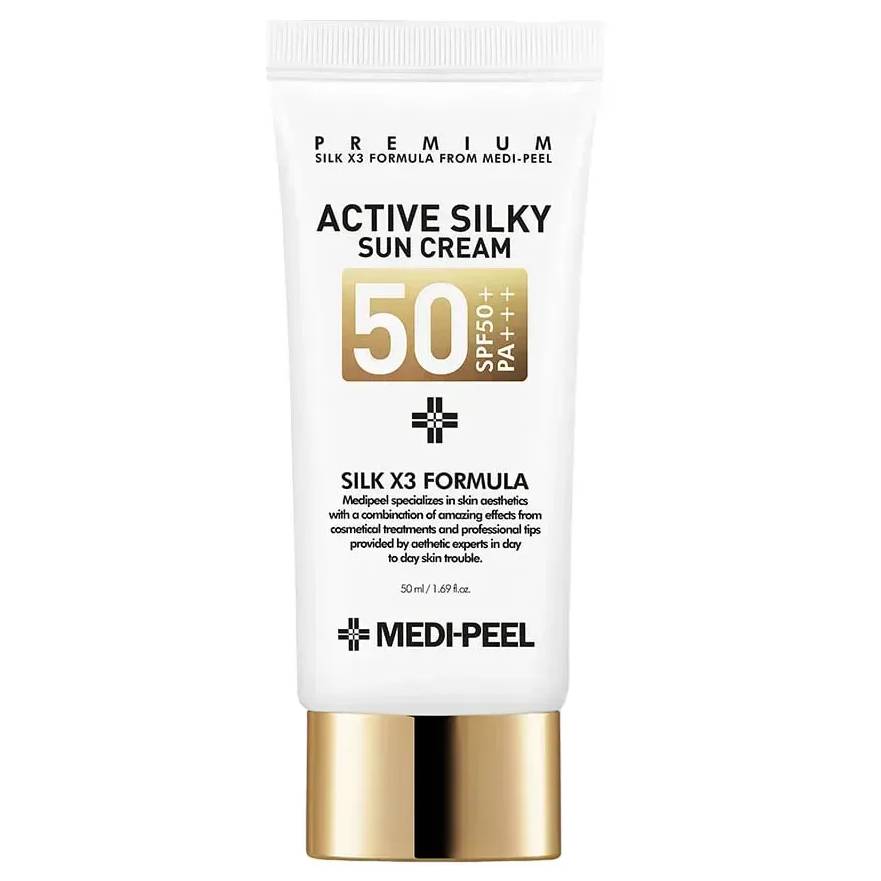 Сонцезахисний крем для обличчя Medi-Peel Active Silky Sun Cream SPF 50+, 50мл - Зображення 5