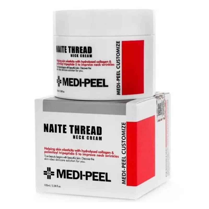 Пептидний крем для шиї та декольте Medi-Peel Premium Collagen Naite Thread Neck Cream 3.0, 100мл