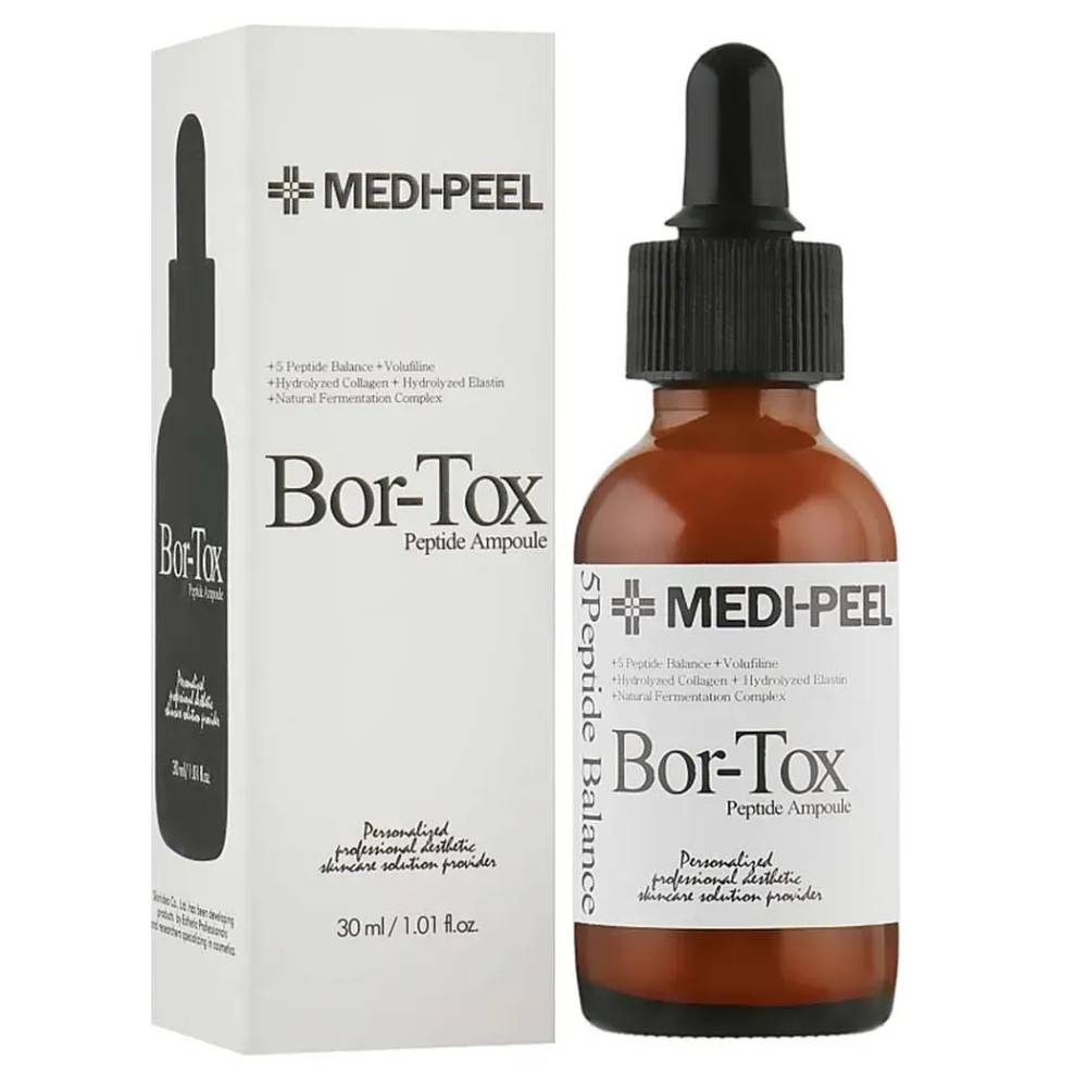 Сироватка для обличчя проти зморшок із пептидним комплексом Medi-Peel Peptide-Tox Bor Ampoule, 30мл - Зображення 3