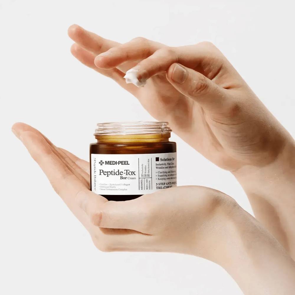 Ліфтинг-крем для обличчя з пептидним комплексом Medi-Peel Peptide-Tox Bor Cream, 50г - Зображення 3
