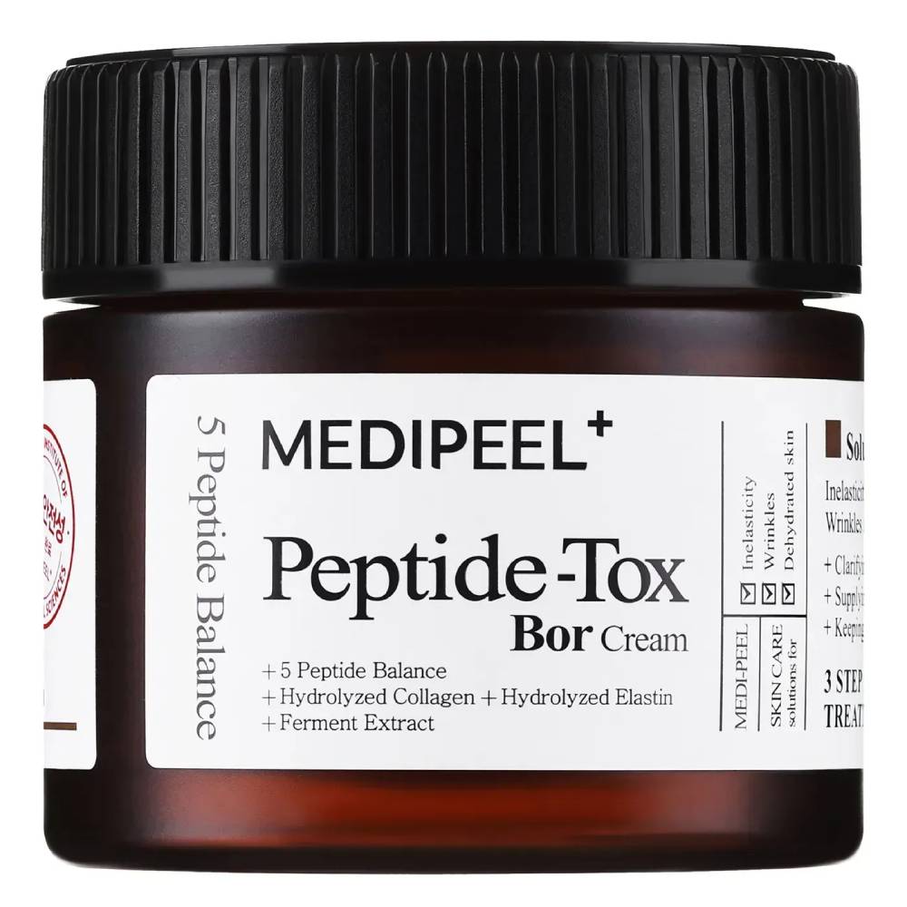 Ліфтинг-крем для обличчя з пептидним комплексом Medi-Peel Peptide-Tox Bor Cream, 50г - Зображення 4