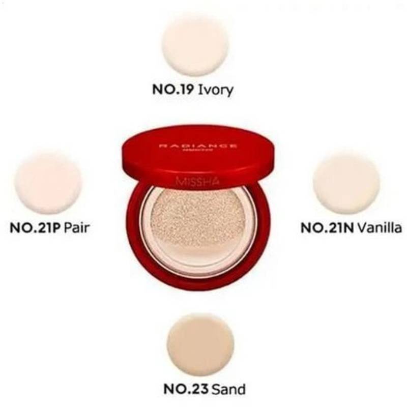 Тональна основа-кушон Missha Radiance Perfect-Fit Cushion Foundation SPF 50 №19 Ivory, 15г