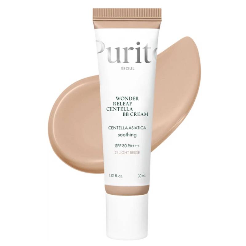 ВВ крем для обличчя з екстрактом центелли Purito Seoul Wonder Releaf Centella BB Cream №21 Light Beige SPF30 PA+++, 30мл