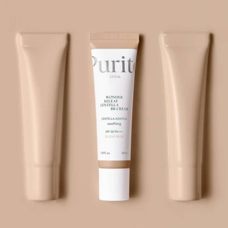 ВВ крем для обличчя з екстрактом центелли Purito Seoul Wonder Releaf Centella BB Cream №21 Light Beige SPF30 PA+++, 30мл - Зображення 3