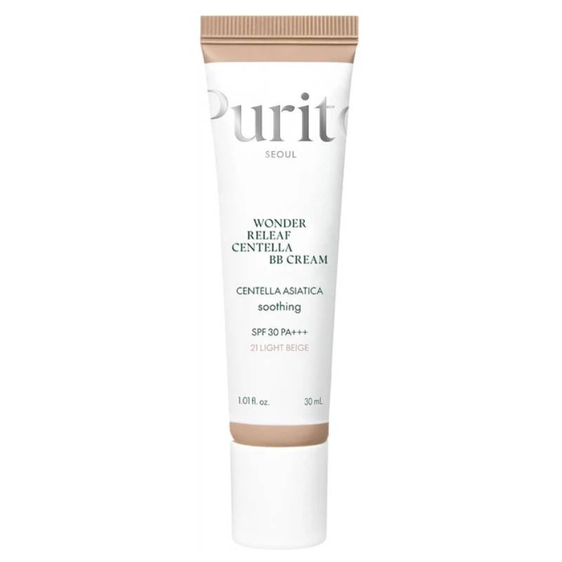 ВВ крем для обличчя з екстрактом центелли Purito Seoul Wonder Releaf Centella BB Cream №21 Light Beige SPF30 PA+++, 30мл - Зображення 4