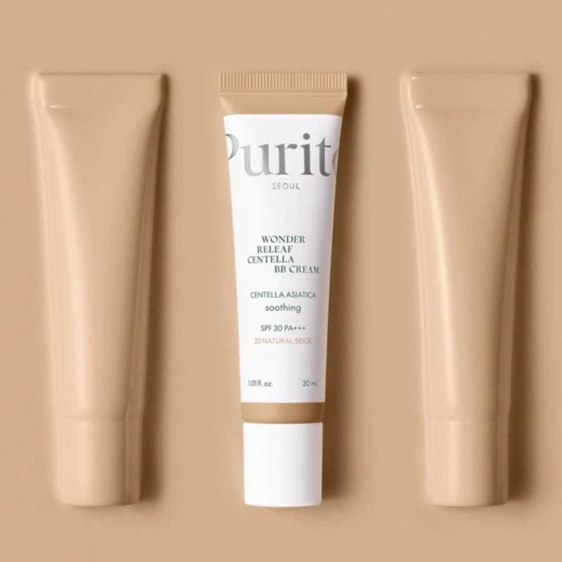 ВВ крем для обличчя з екстрактом центелли Purito Seoul Wonder Releaf Centella BB Cream №23 Natural Beige SPF30 PA+++, 30мл - Зображення 3
