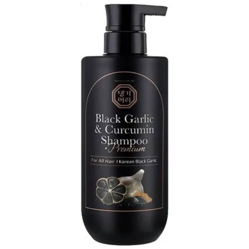 Відновлюючий шампунь для волосся з чорним часником Daeng Gi Meo Ri Black Garlic & Curcumin Shampoo, 500мл