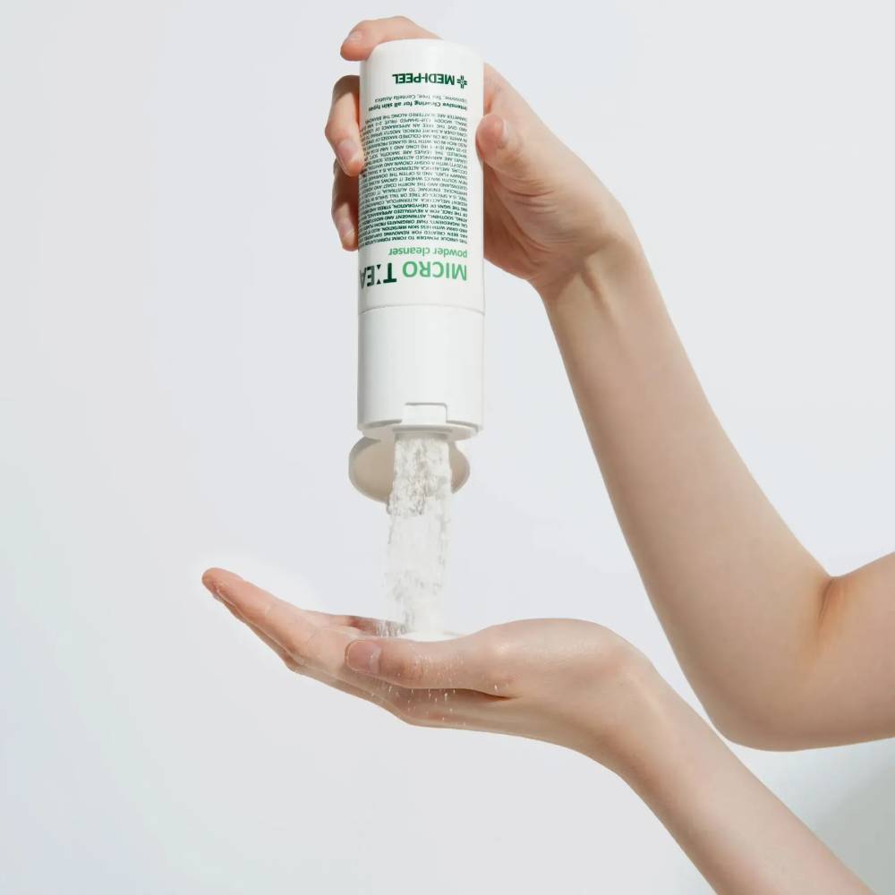 Глибоко очищаюча ензимна пудра для обличчя з чайним деревом Medi-Peel Micro Tea Powder Cleanser, 70г - Зображення 4