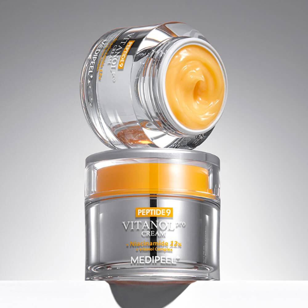 Крем для обличчя з пептидами та комплексом вітанолу Medi-Peel Peptide 9 Vitanol Cream Pro, 50г - Зображення 3