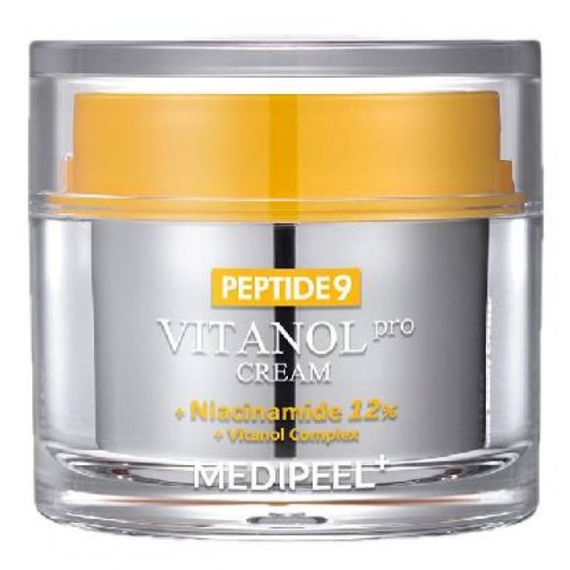 Крем для обличчя з пептидами та комплексом вітанолу Medi-Peel Peptide 9 Vitanol Cream Pro, 50г - Зображення 4