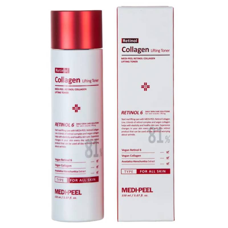 Омолоджуючий тонер для обличчя з ретинолом та колагеном Medi-Peel Retinol Collagen Lifting Toner, 150мл