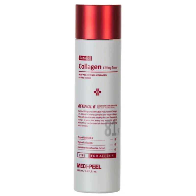 Омолоджуючий тонер для обличчя з ретинолом та колагеном Medi-Peel Retinol Collagen Lifting Toner, 150мл - Зображення 3