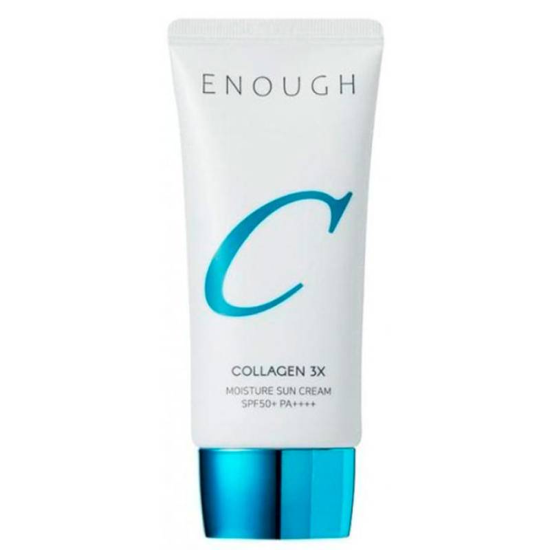 Зволожуючий сонцезахисний крем із колагеном Enough Collagen 3X Moisture Sun Cream SPF50+ PA++++, 50г - Зображення 4