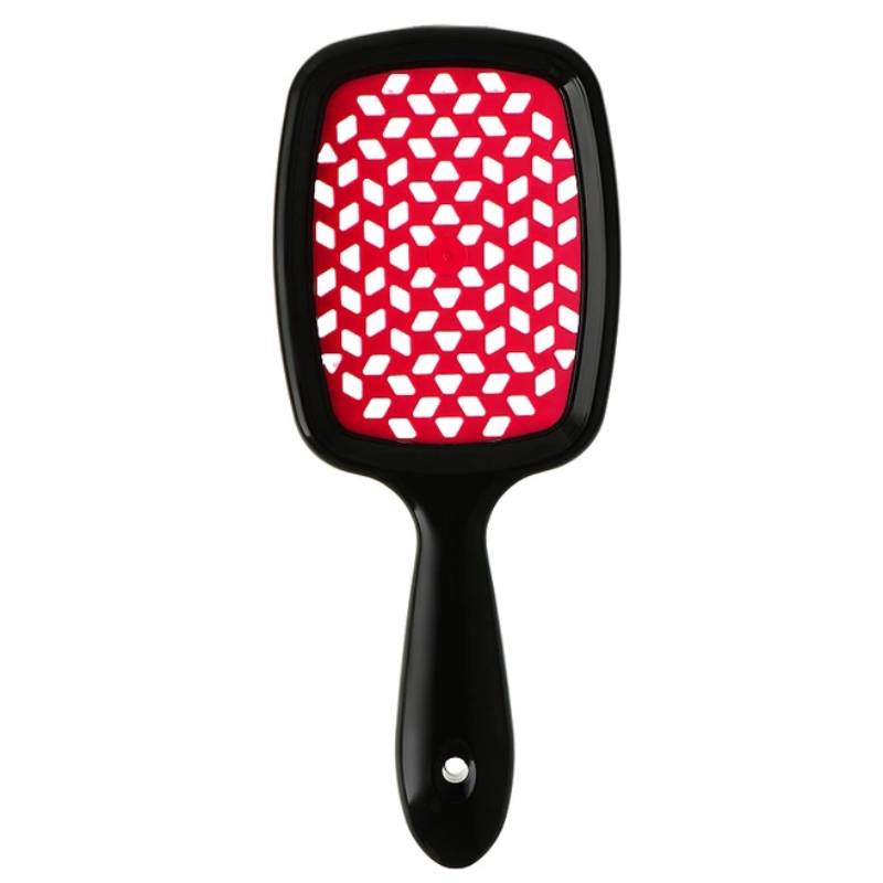Гребінець для волосся Janeke Superbrush Black Pink - Зображення 3