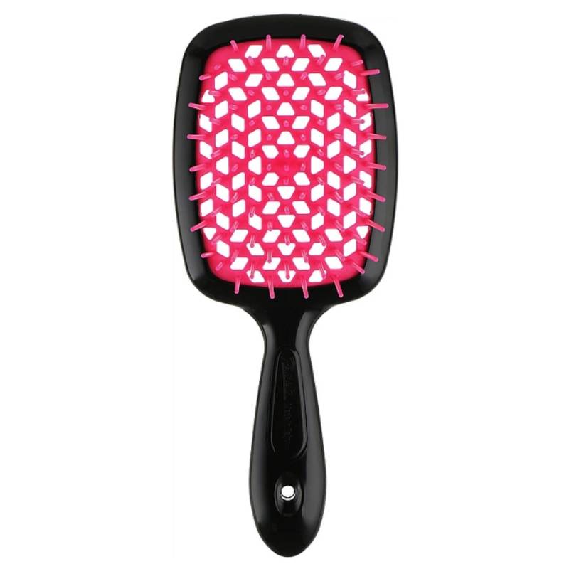 Гребінець для волосся Janeke Superbrush Black Pink - Зображення 4
