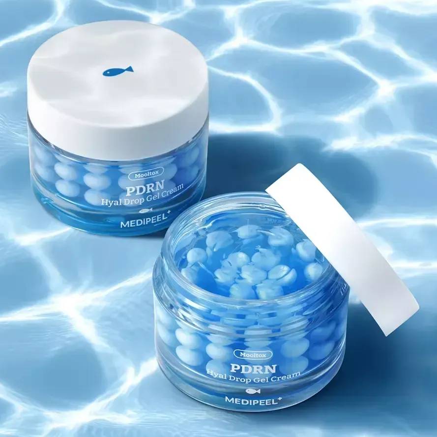 Капсульний ліфтинг гель-крем для обличчя з PDRN Medi-Peel Mooltox PDRN Hyal Drop Gel Cream, 50г - Зображення 3