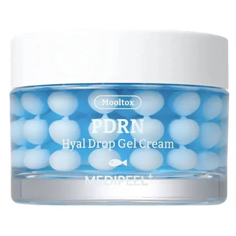 Капсульний ліфтинг гель-крем для обличчя з PDRN Medi-Peel Mooltox PDRN Hyal Drop Gel Cream, 50г - Зображення 4