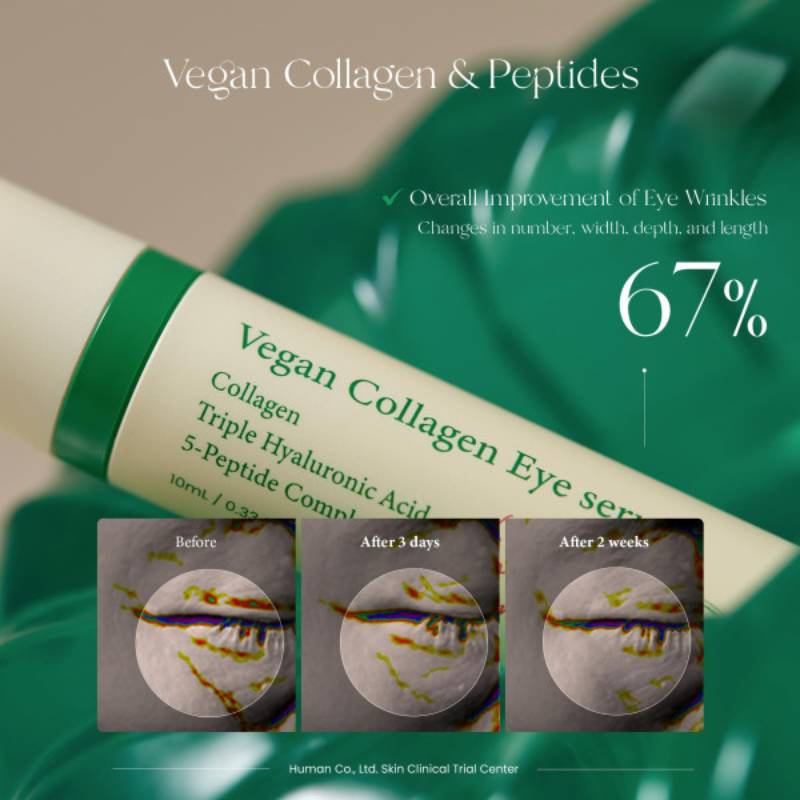 Сироватка-ролер для шкіри навколо очей з колагеном Axis-Y Vegan Collagen Eye Serum, 10мл - Зображення 4