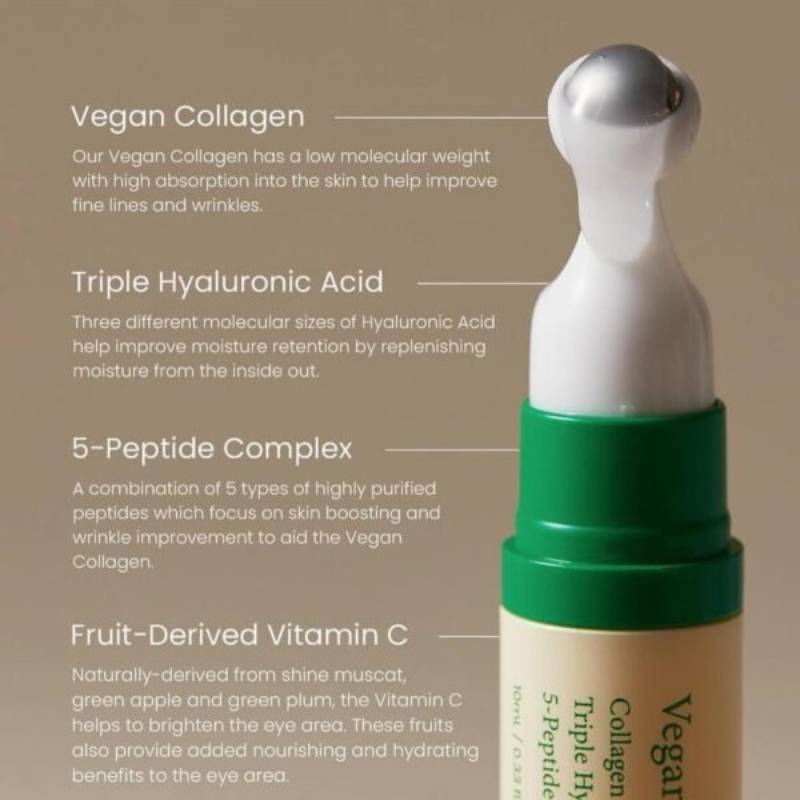 Сироватка-ролер для шкіри навколо очей з колагеном Axis-Y Vegan Collagen Eye Serum, 10мл - Зображення 5