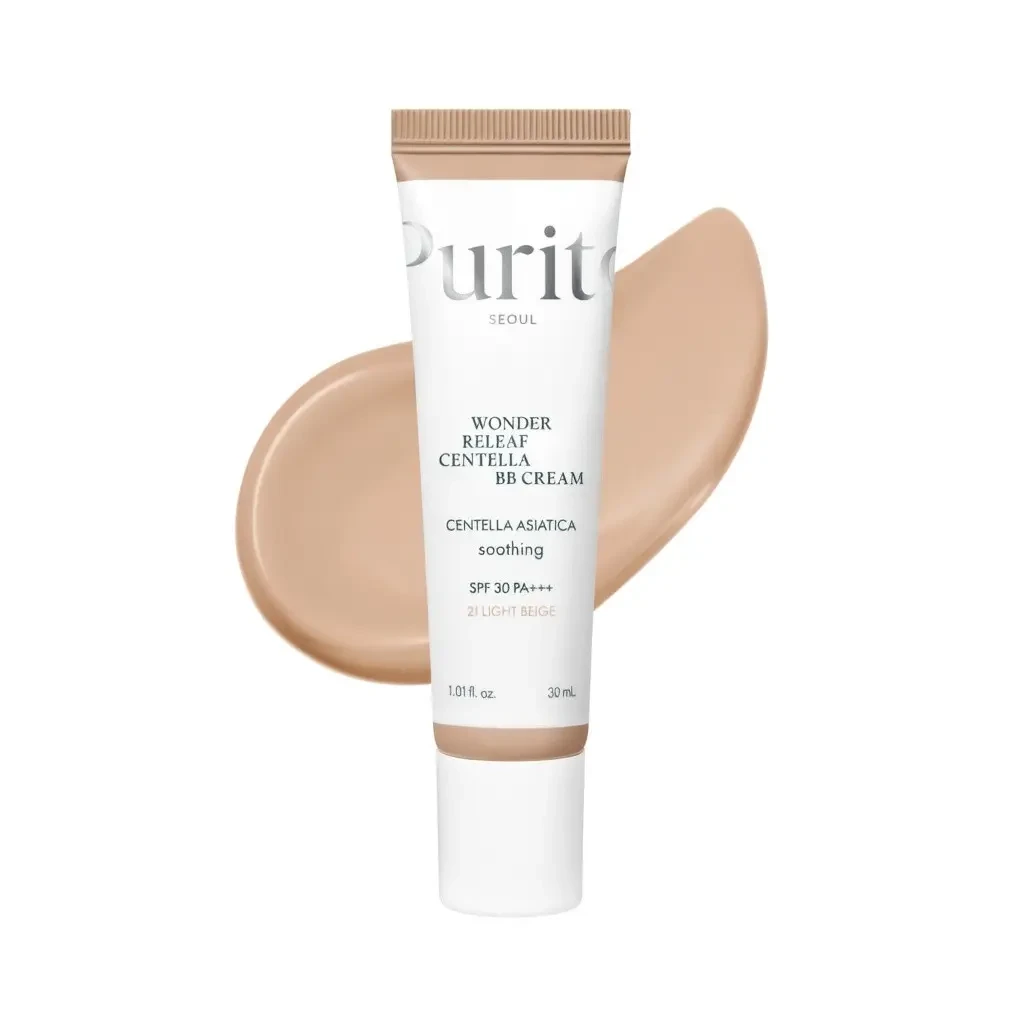 ВВ крем для обличчя з екстрактом центелли Purito Seoul Wonder Releaf Centella BB Cream №21 Light Beige SPF30 PA+++, 30мл
