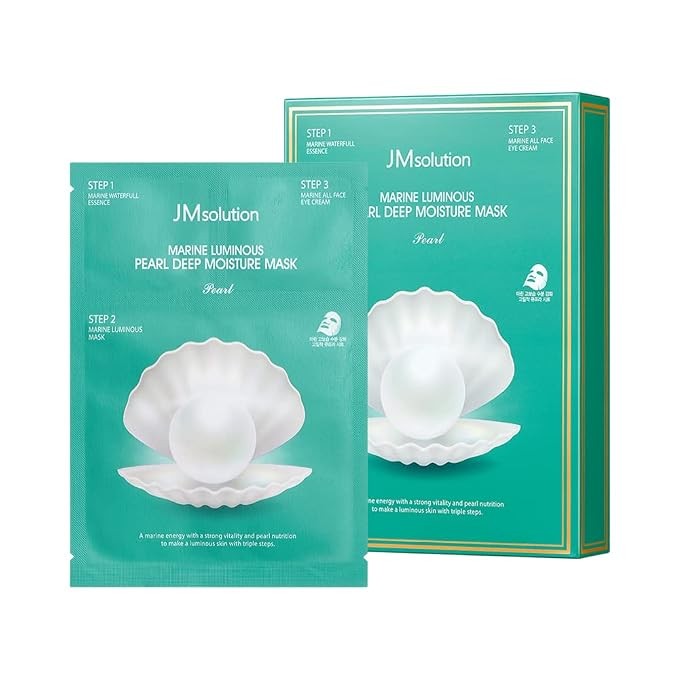 Відновлююча трьохфазна тканинна маска для обличчя JM Solution Marine Luminous Pearl Deep Moisture Mask, 1pcs