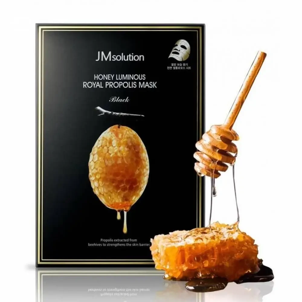 Антивікова тканинна маска для обличчя JM Solution Honey Royal Propolis Mask, 1pcs