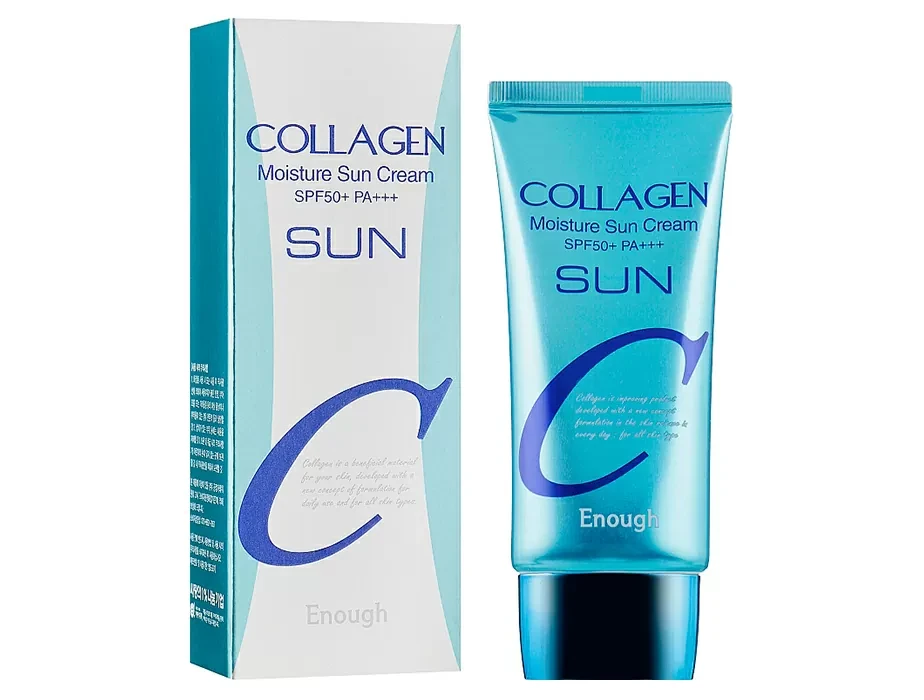 Зволожуючий сонцезахисний крем з колагеном Enough Collagen Moisture Sun Cream SPF 50+ PA+++, 50г