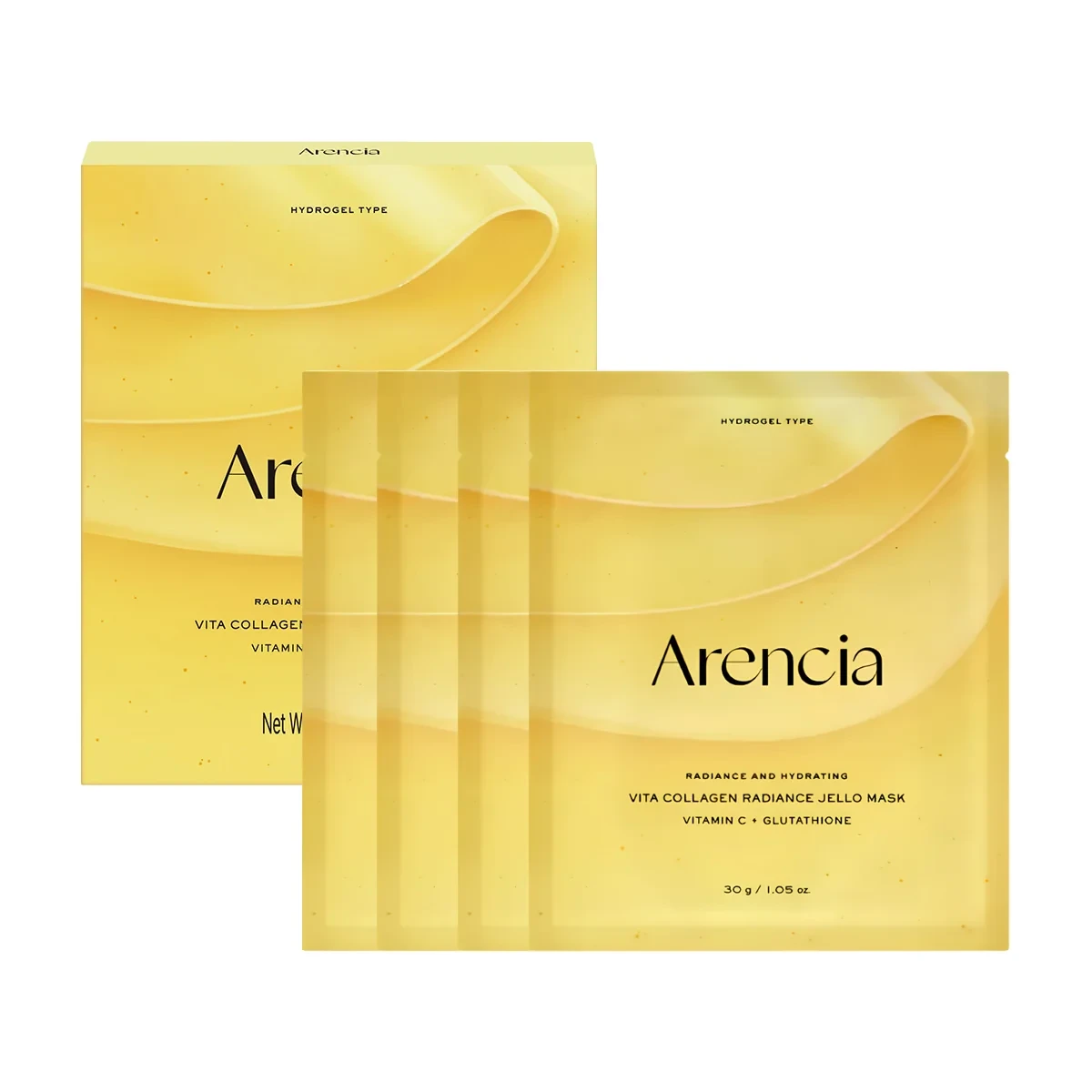 Антивікова гідрогелева маска Arencia Vita Collagen Radiance Jello Mask 30g, 1pcs