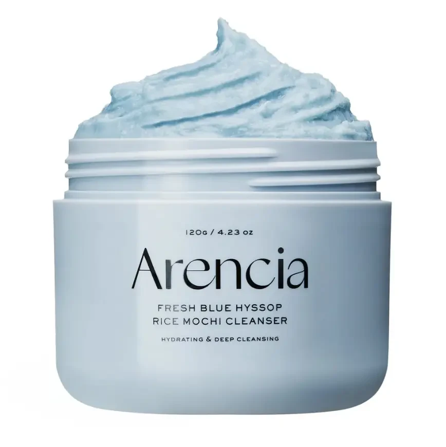 Очищувальний засіб для обличчя Arencia Fresh Blue Hyssop Rice Mochi Cleanser, 120gr
