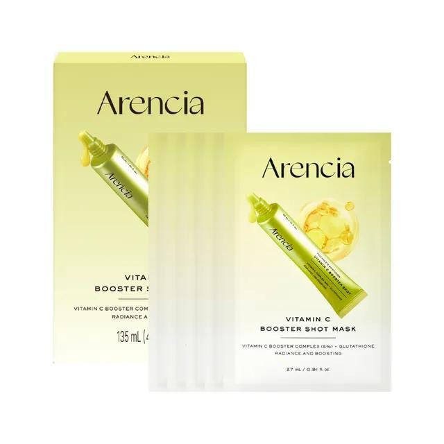 Освітлююча тканинна маска з вітаміном С Arencia Booster Shot Mask 27ml, 1pcs