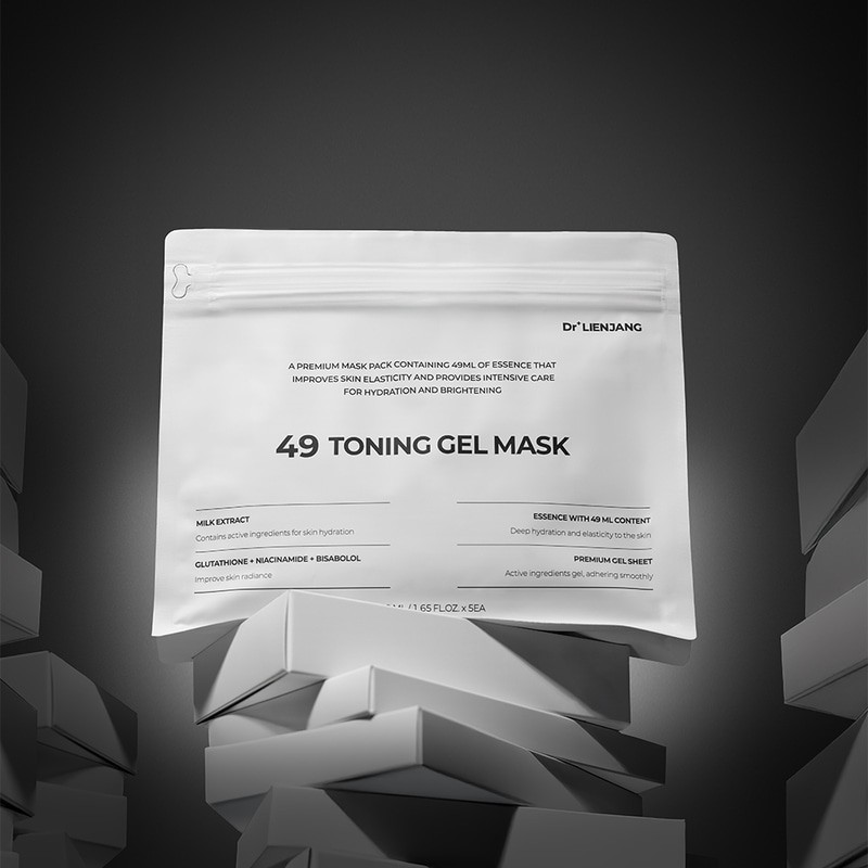 Тканинна маска для сяяння обличчя Dr. Lienjang 49 TONING GEL MASK 49ml